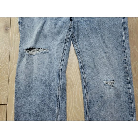 Carhartt Mens 38X32 Blue Straight Traditional Fit Jeans 100% Cotton Distressed - Picture 3 of 9